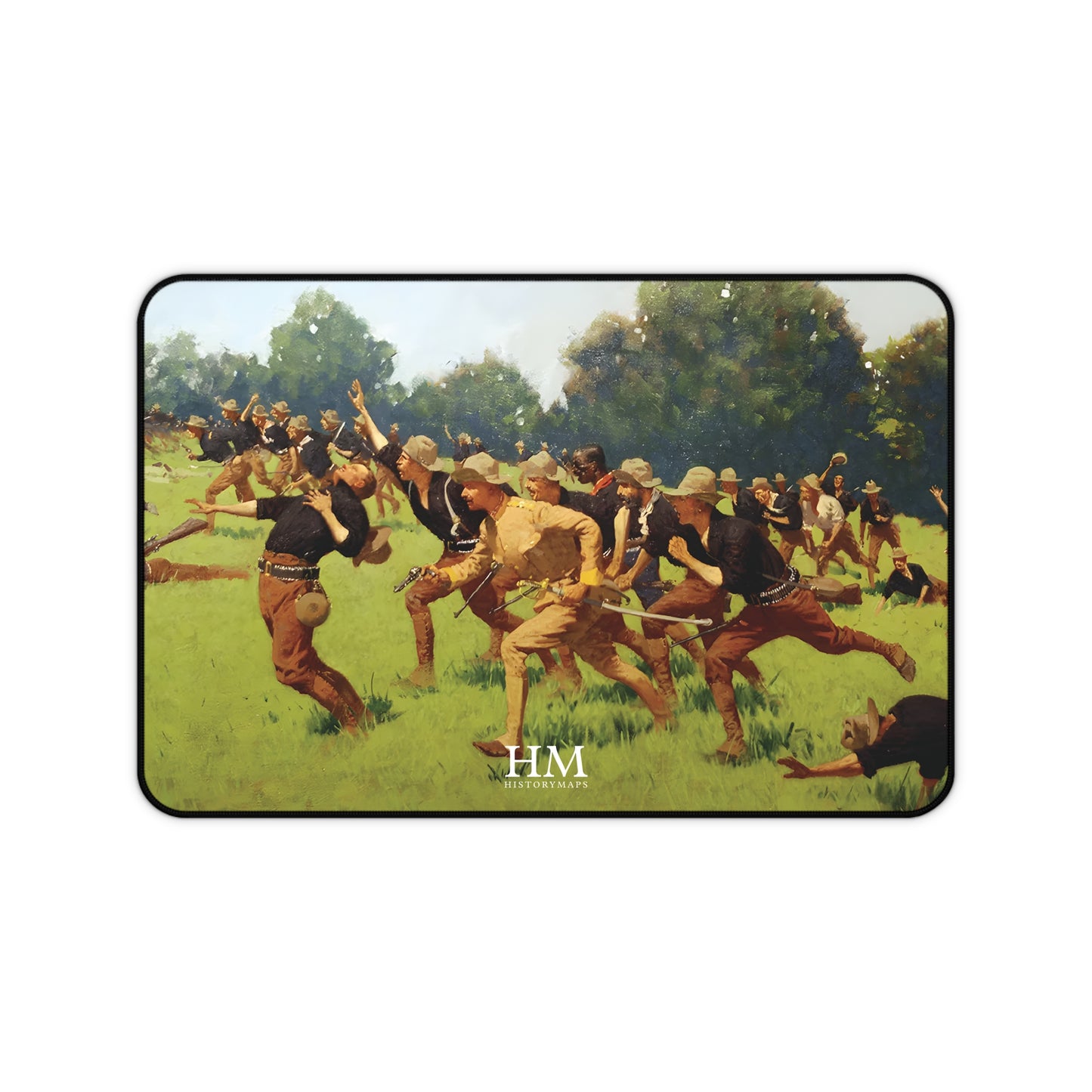Charge of the Rough Riders at San Juan Hill Desk Mat