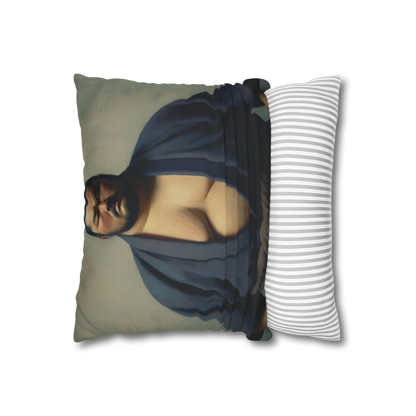 Sumo Wrestler IV Polyester Square Pillowcase