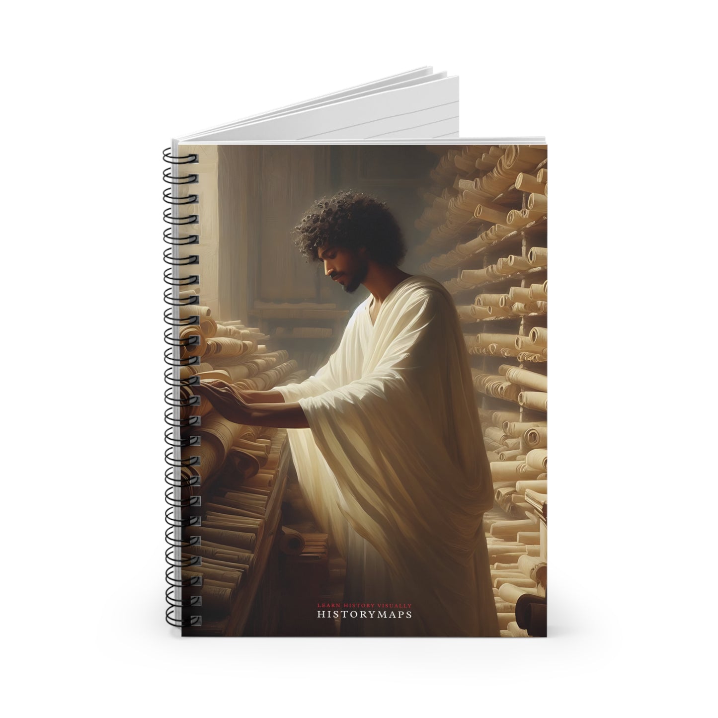 Library of Alexandria Spiral Notebook - Ruled Line