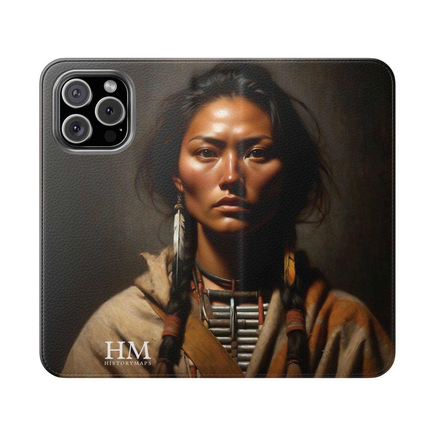 Native American Girl Flip Cases