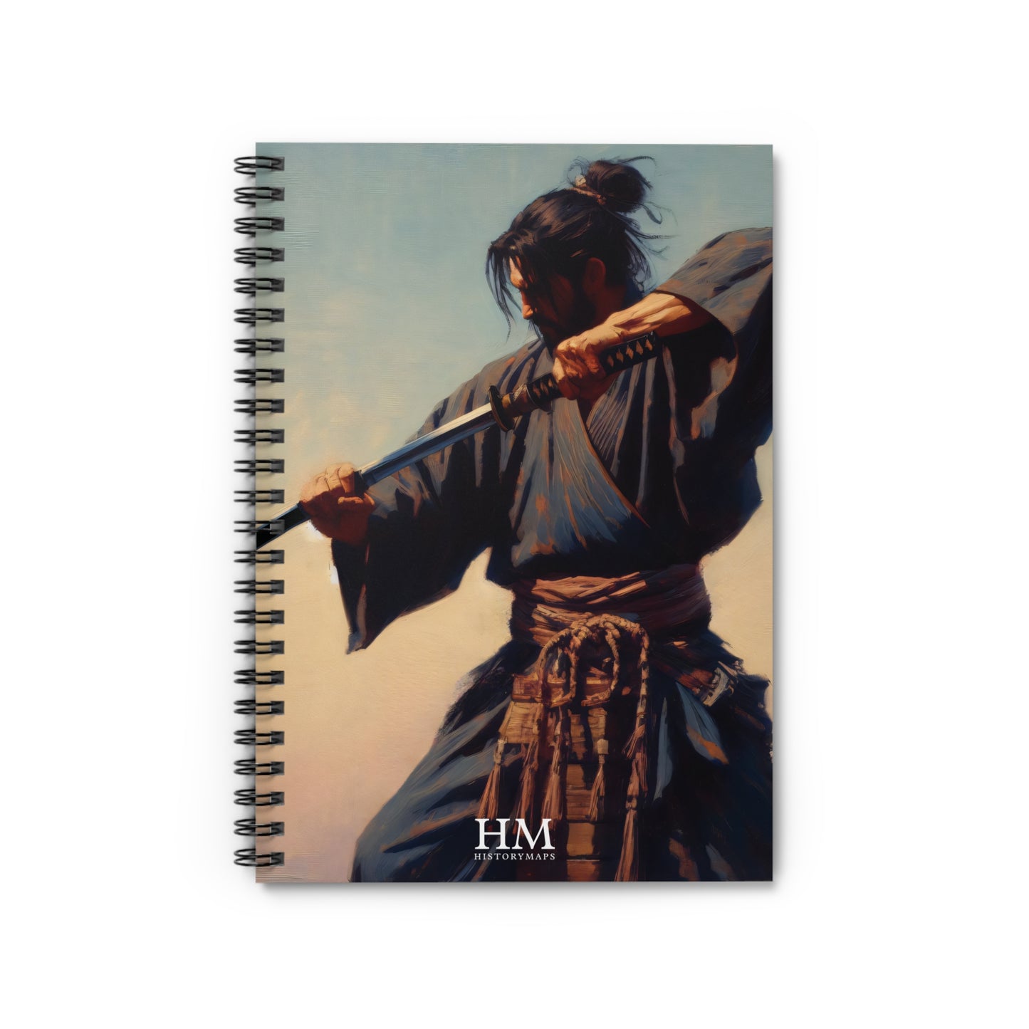 Sword Practice Spiral Notebook - Ruled Line