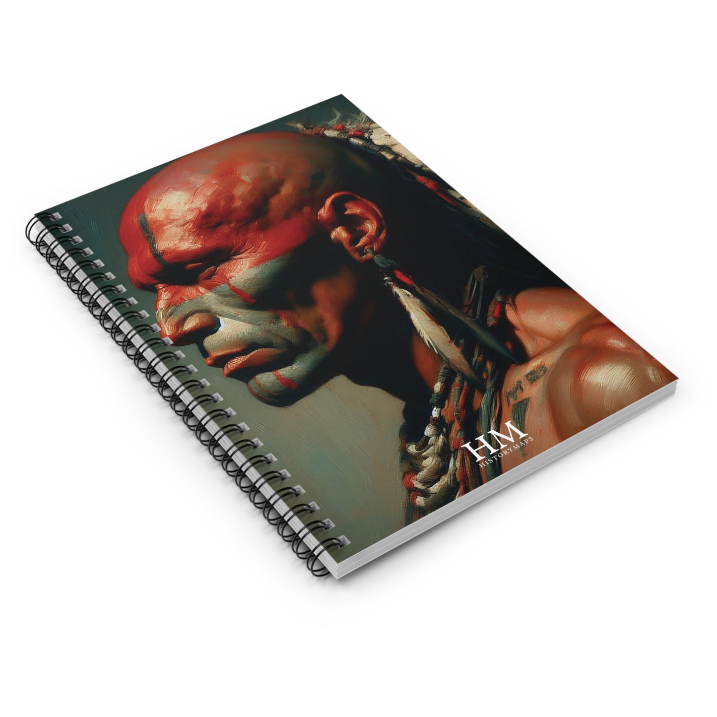 Iroquois Warrior Spiral Notebook - Ruled Line