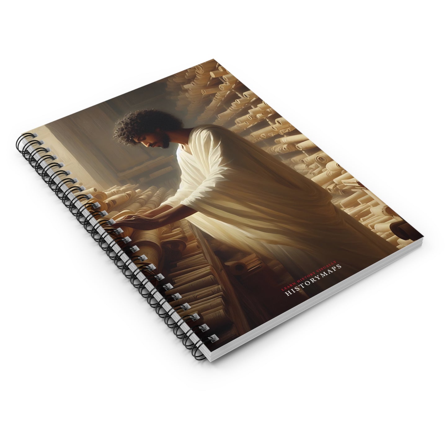 Library of Alexandria Spiral Notebook - Ruled Line