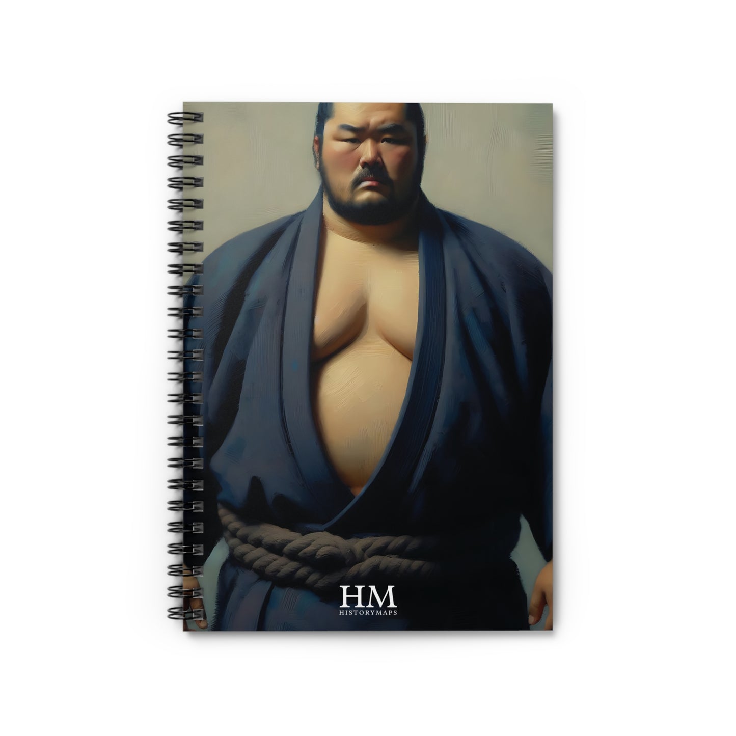 Sumo Wrestler IV Spiral Notebook - Ruled Line