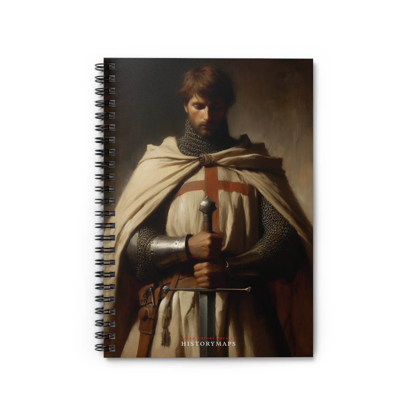 Knight Templar Spiral Notebook - Ruled Line