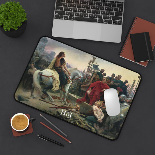 Vercingetorix throws down his arms at the feet of Julius Caesar Desk Mat