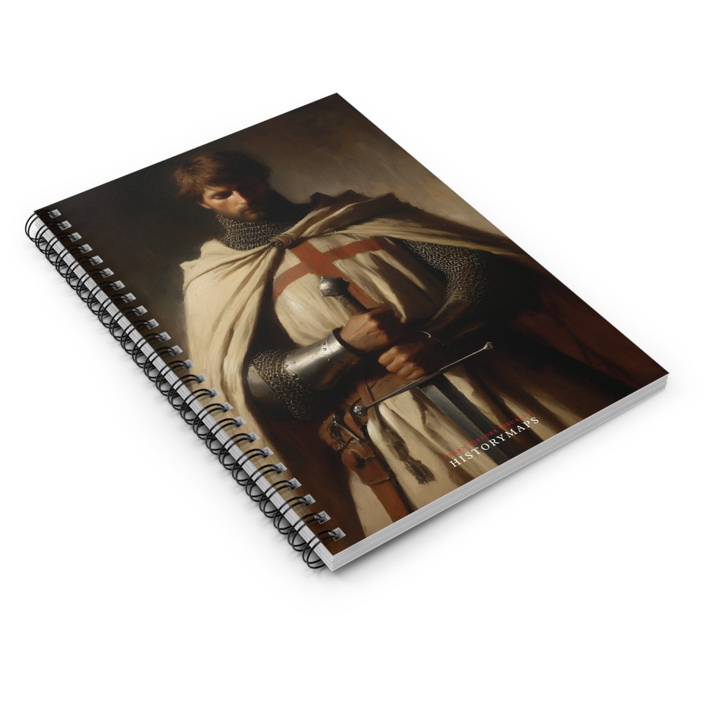 Knight Templar Spiral Notebook - Ruled Line