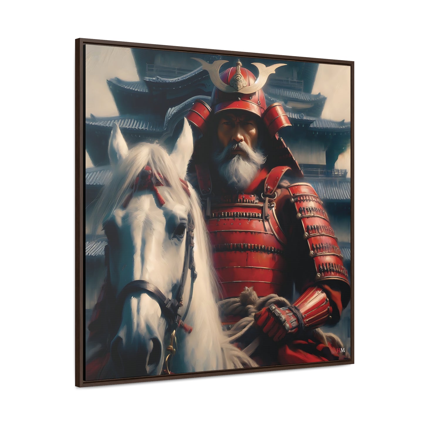 Shogun and Samurai Canvas Wraps, Square Frame 13