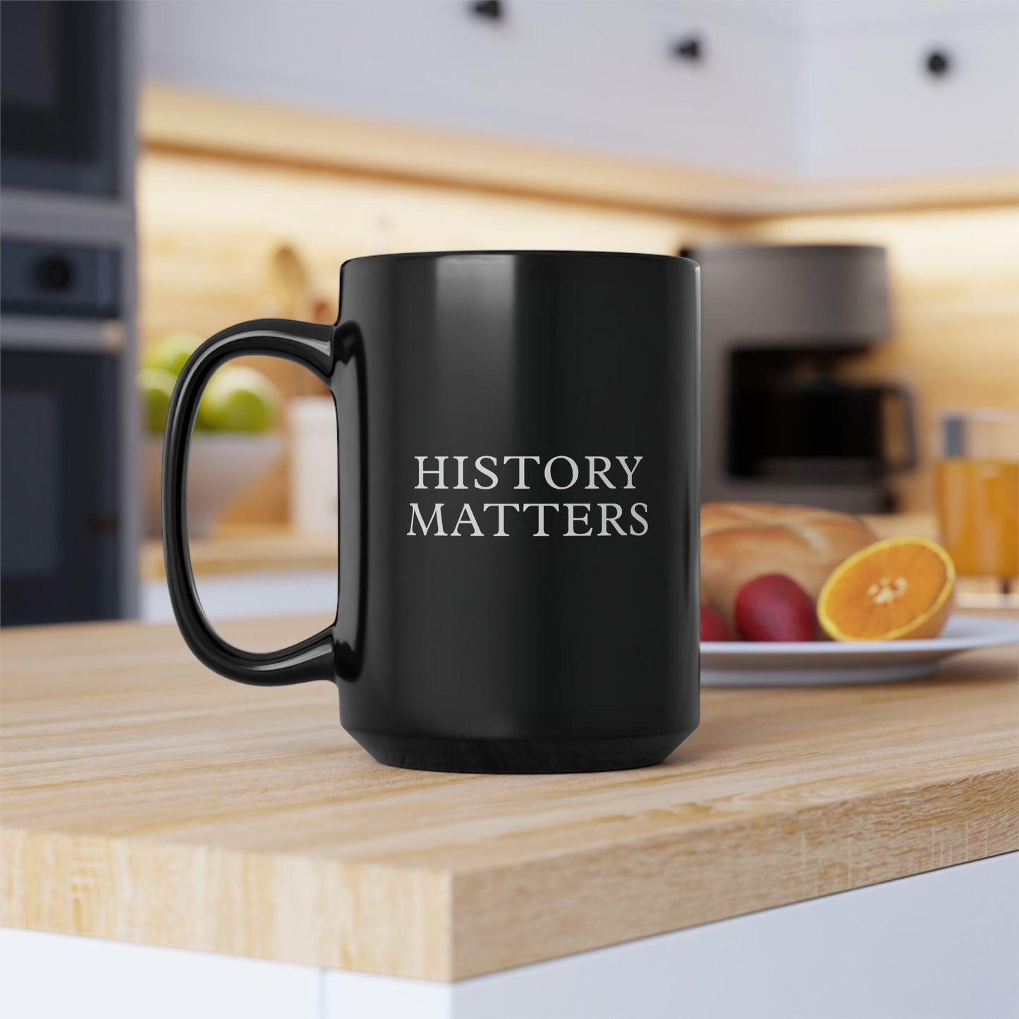 History Matters Black Ceramic Mug (11oz, 15oz)