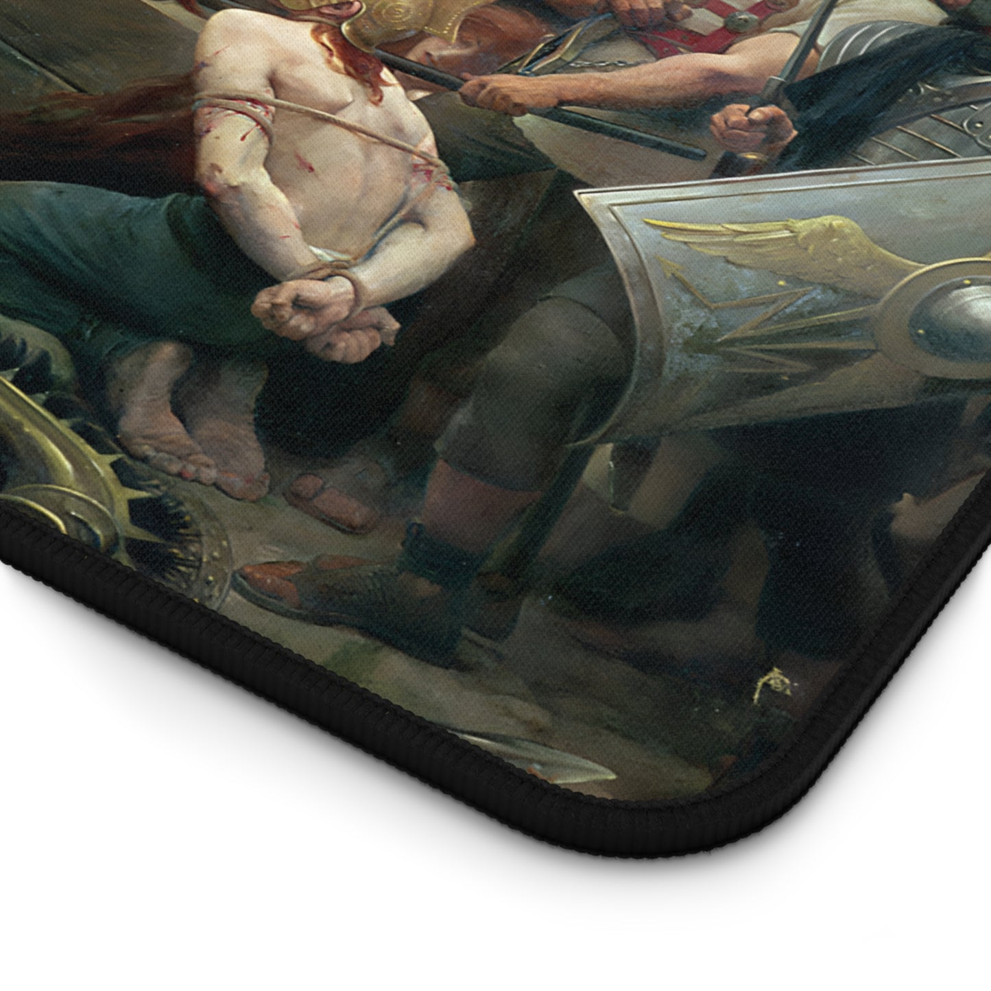 Vercingetorix throws down his arms at the feet of Julius Caesar Desk Mat