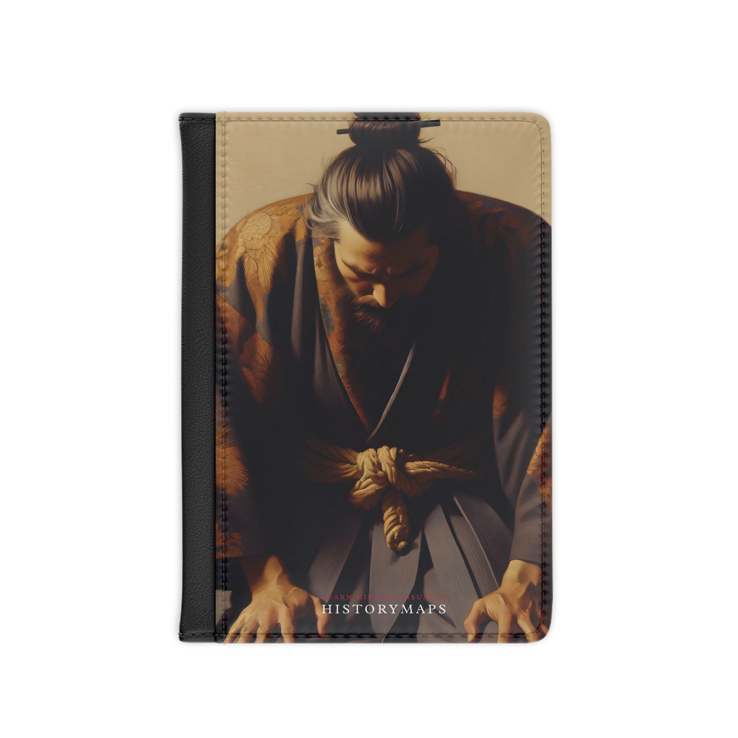 Man in Kimono Bowing Passport Cover