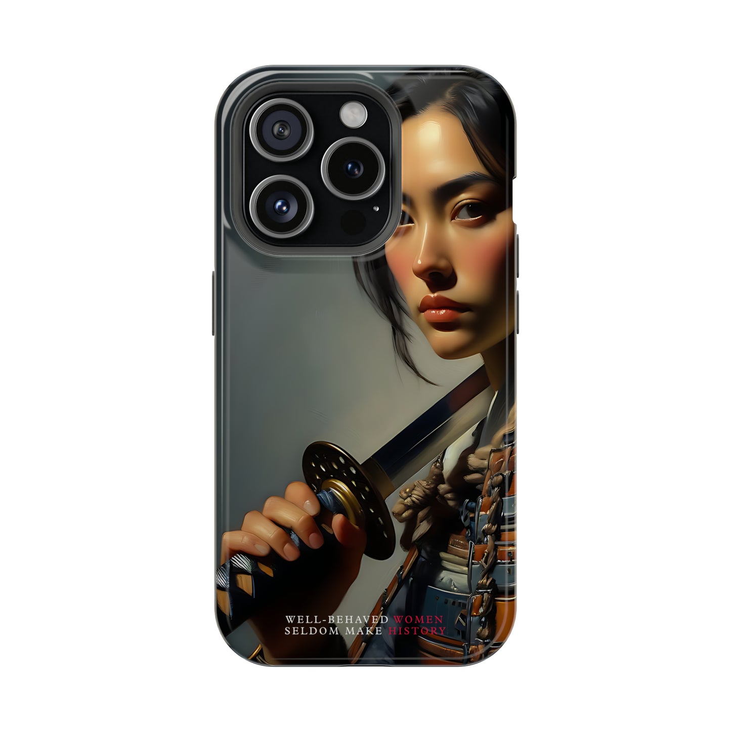 Female Samurai Tomoe Gozen MagSafe Tough Mobile Phone Cases