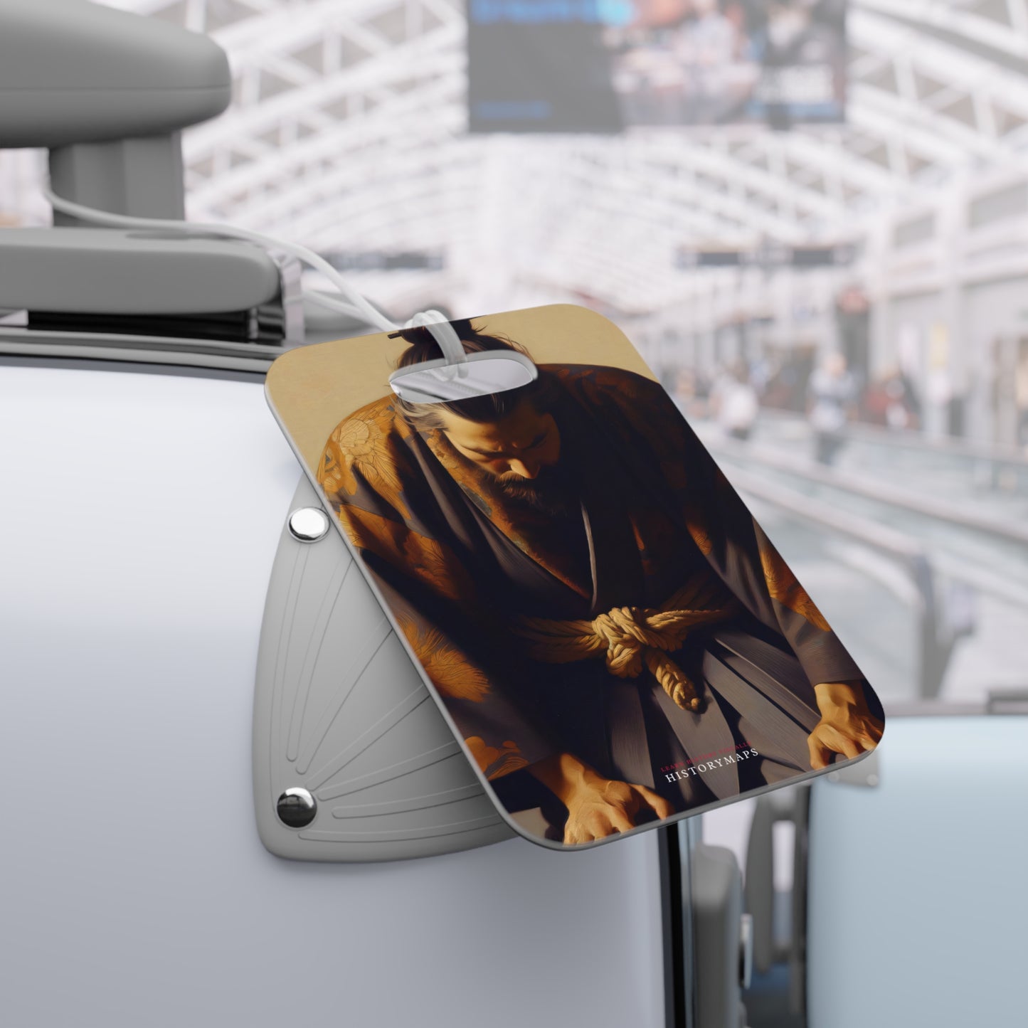 Man in Kimono Bowing Luggage Tags