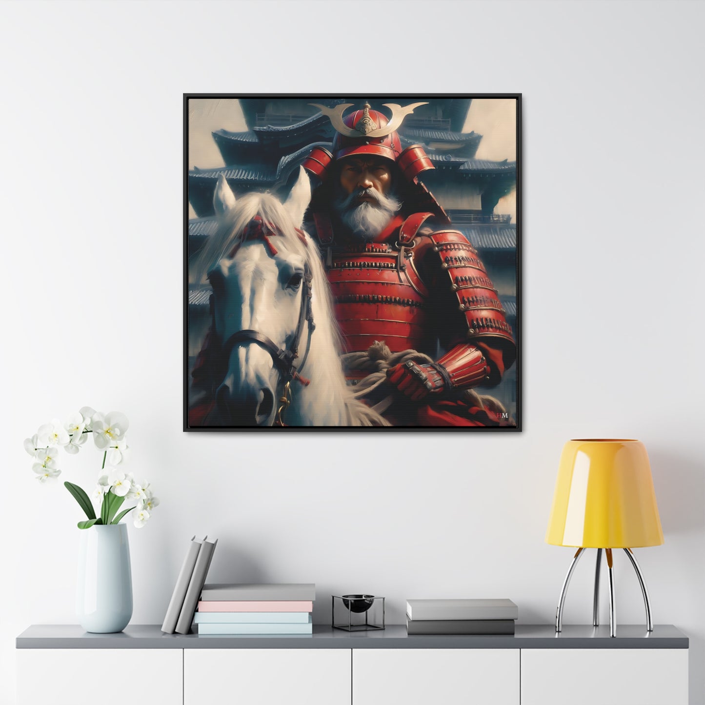 Shogun and Samurai Canvas Wraps, Square Frame 13