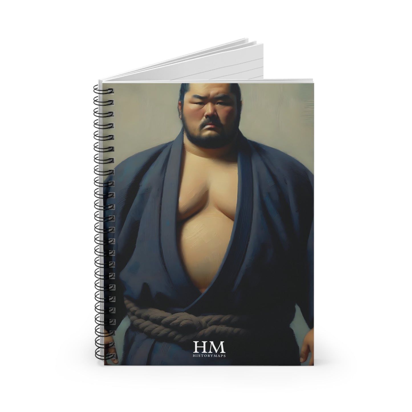 Sumo Wrestler IV Spiral Notebook - Ruled Line