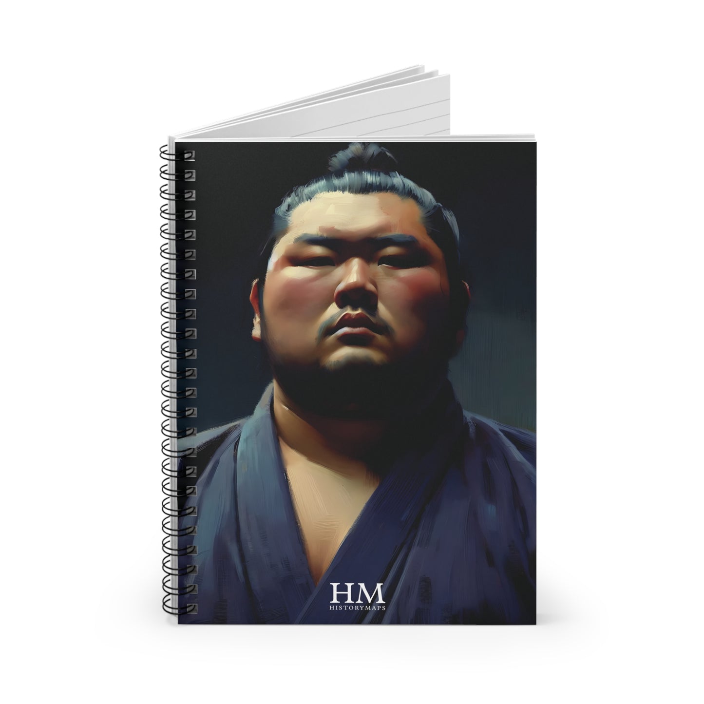 Sumo Wrestler III Spiral Notebook - Ruled Line