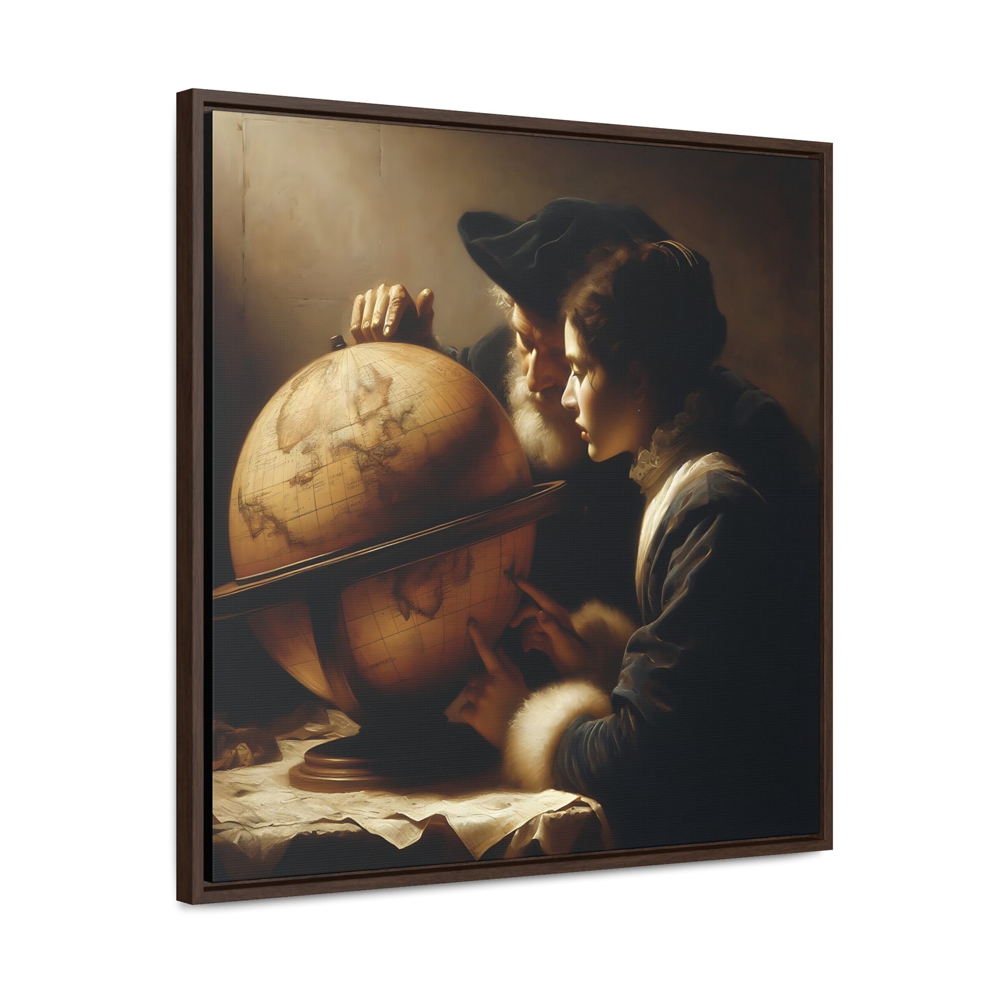 Cartographers Gallery Canvas Wraps, Square Frame