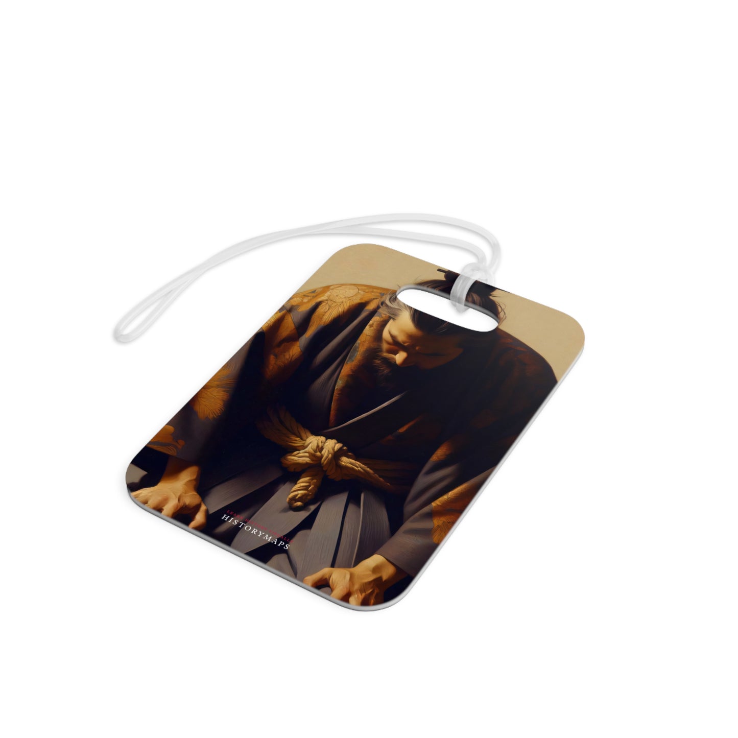 Man in Kimono Bowing Luggage Tags