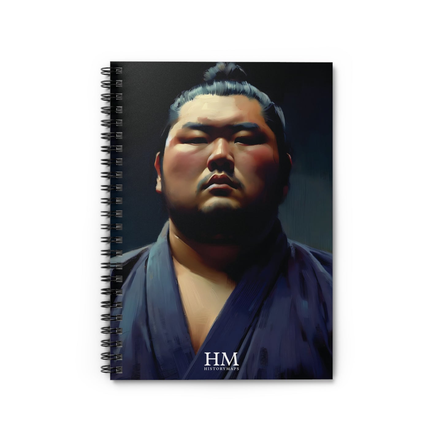 Sumo Wrestler III Spiral Notebook - Ruled Line