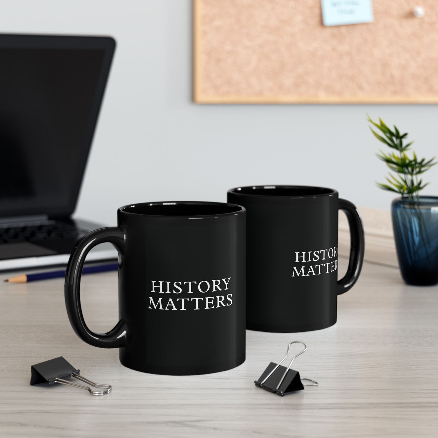 History Matters Black Ceramic Mug (11oz, 15oz)