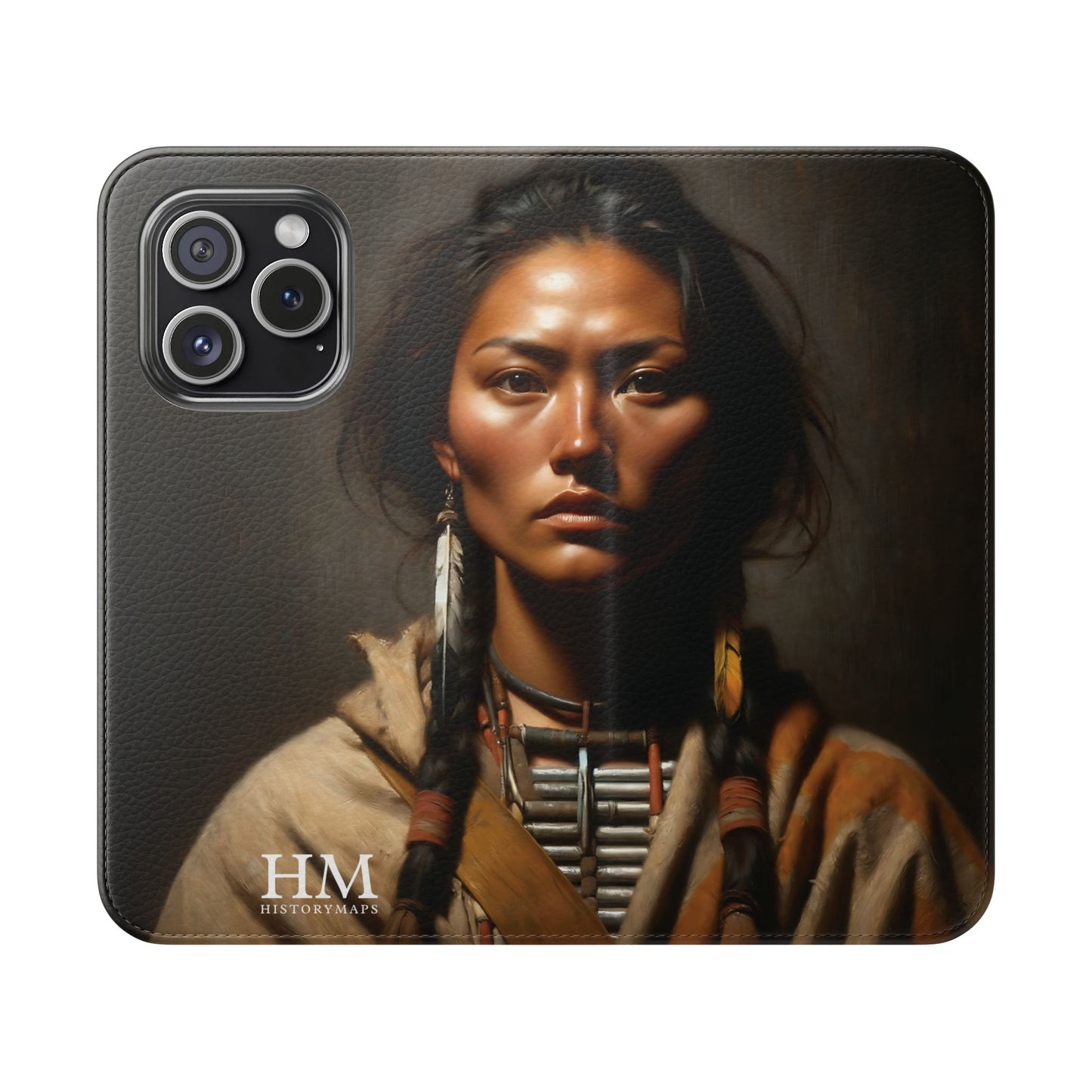 Native American Girl Flip Cases