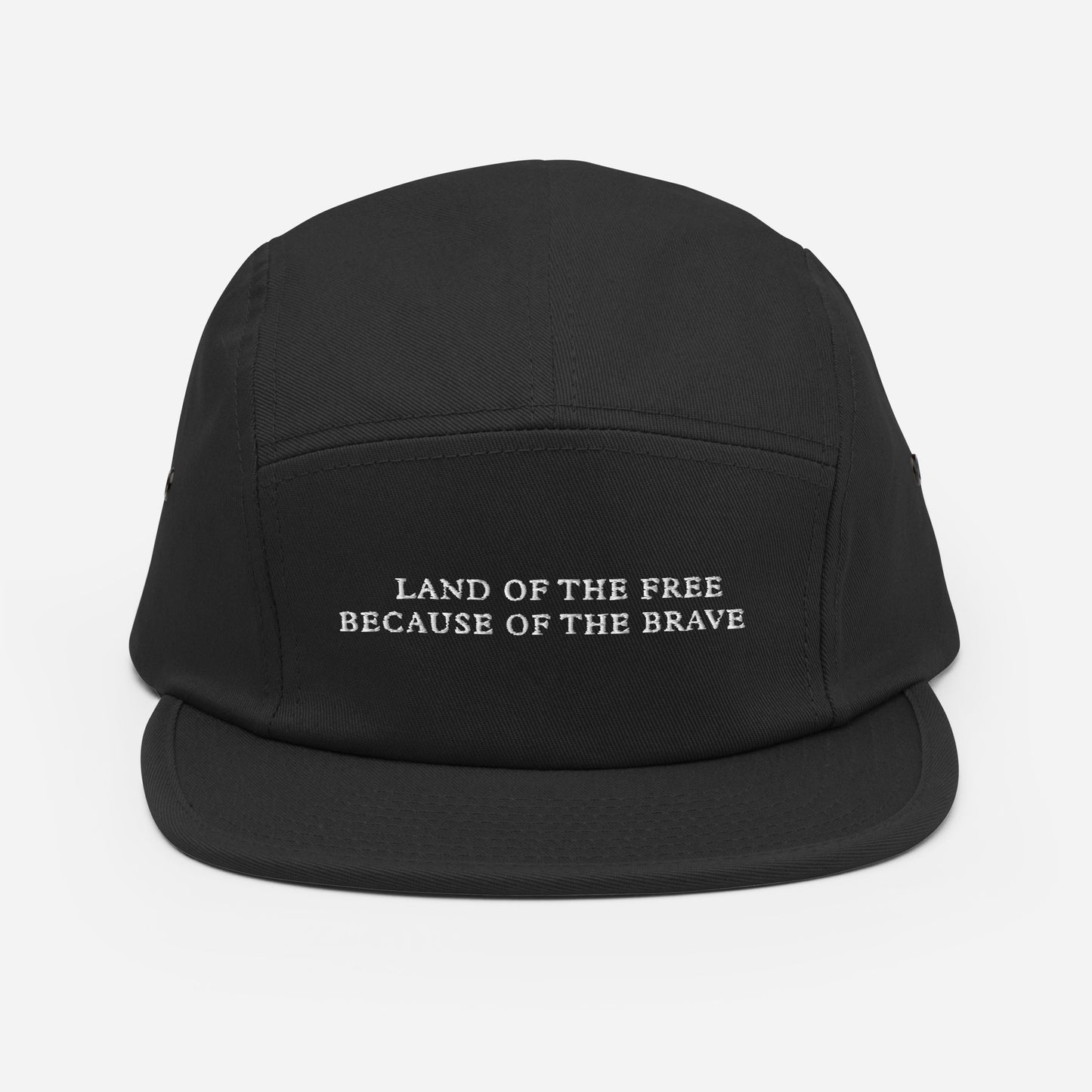 Land of the Free Because of the Brave Five Panel Cap