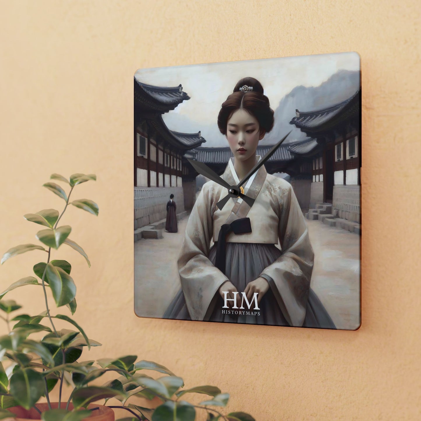 Joseon Girl Wall Clock