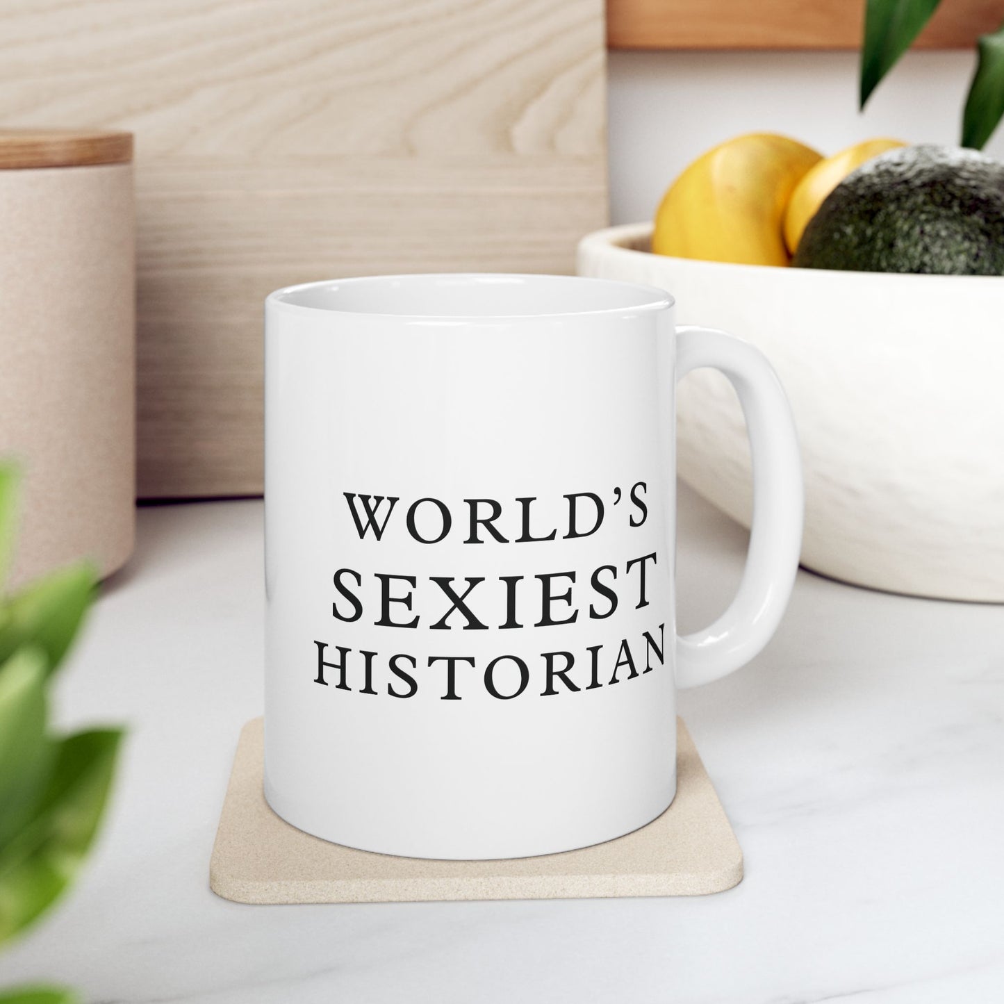 World's Sexiest Historian White Ceramic Mug (11oz, 15oz)