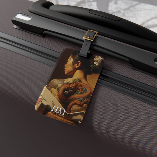 Girl with Dragon Tattoo Luggage Tag