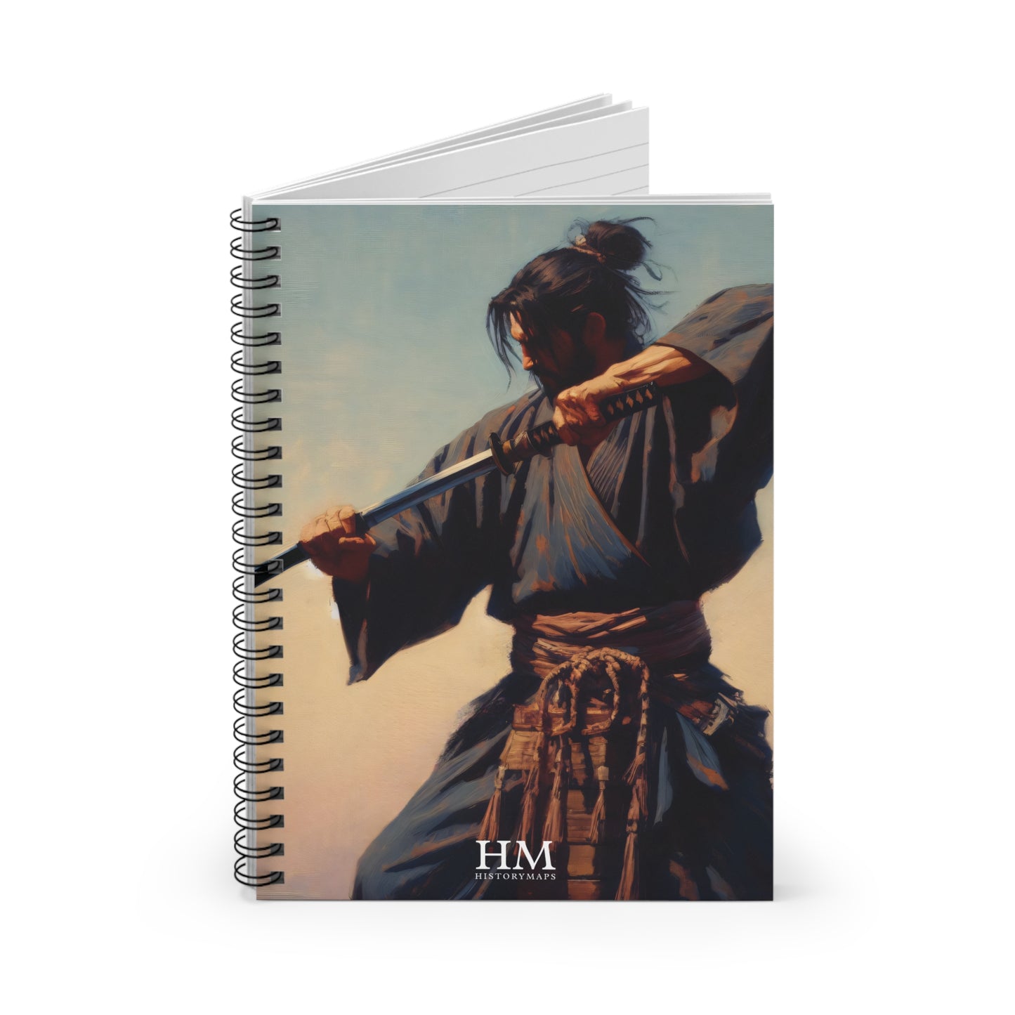 Sword Practice Spiral Notebook - Ruled Line