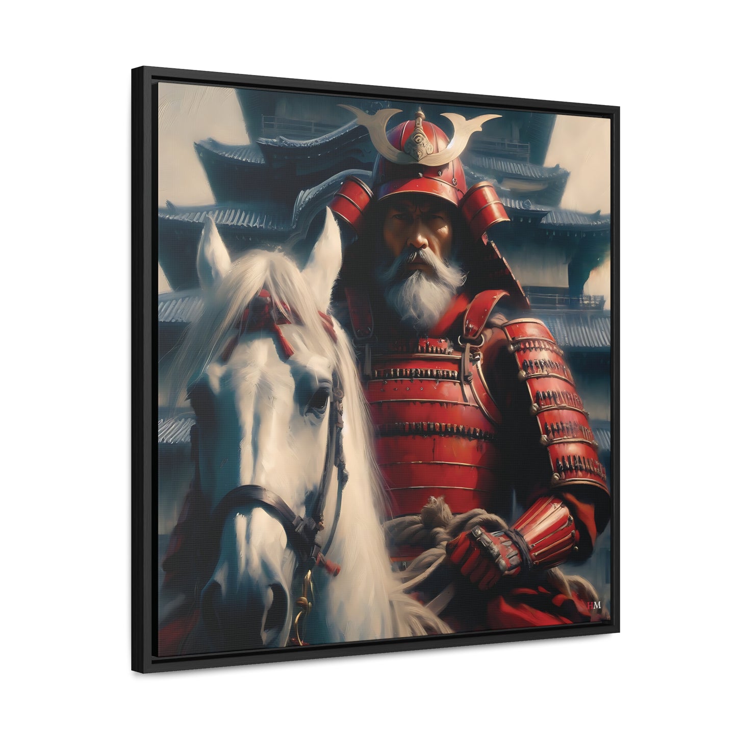 Shogun and Samurai Canvas Wraps, Square Frame 13