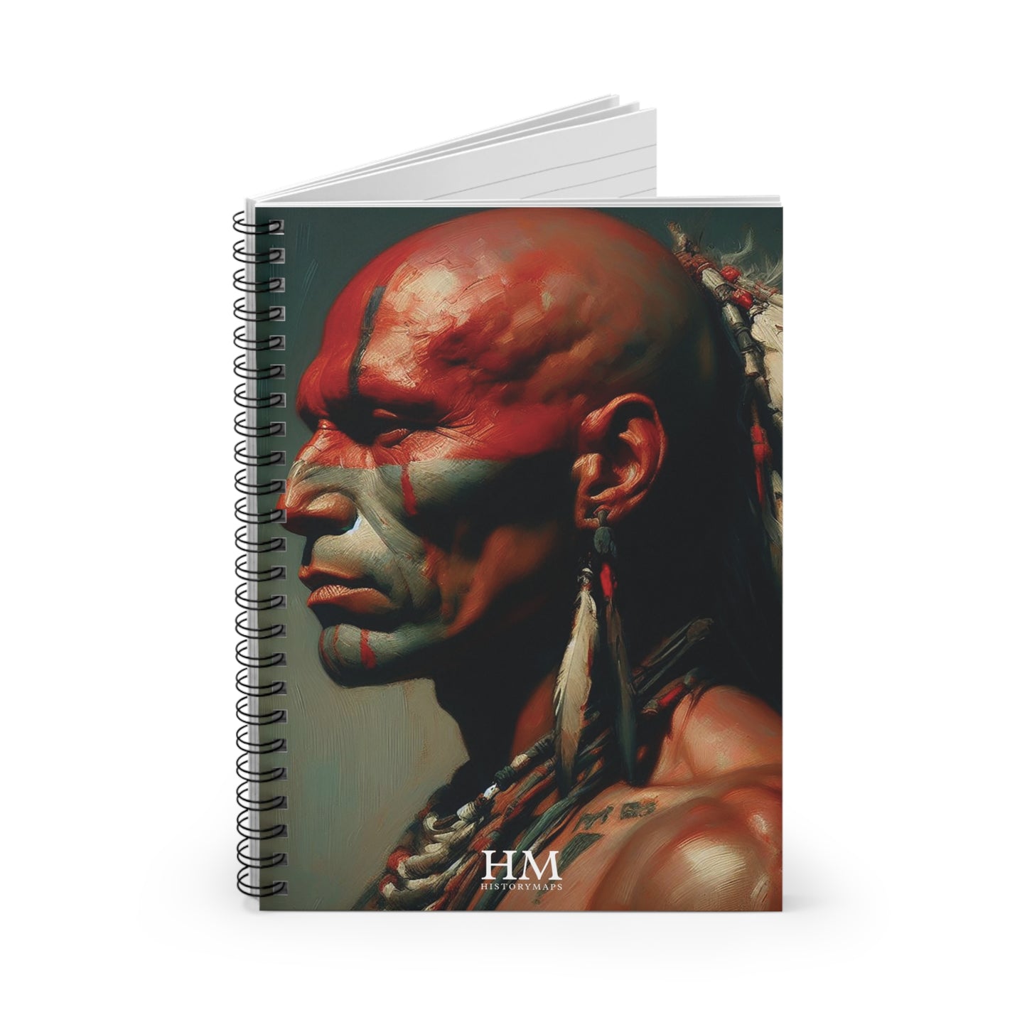 Iroquois Warrior Spiral Notebook - Ruled Line