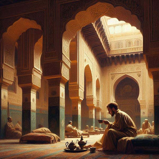 Digital Art of Afternoon Tea in Al-Andalus During the Islamic Golden Age"