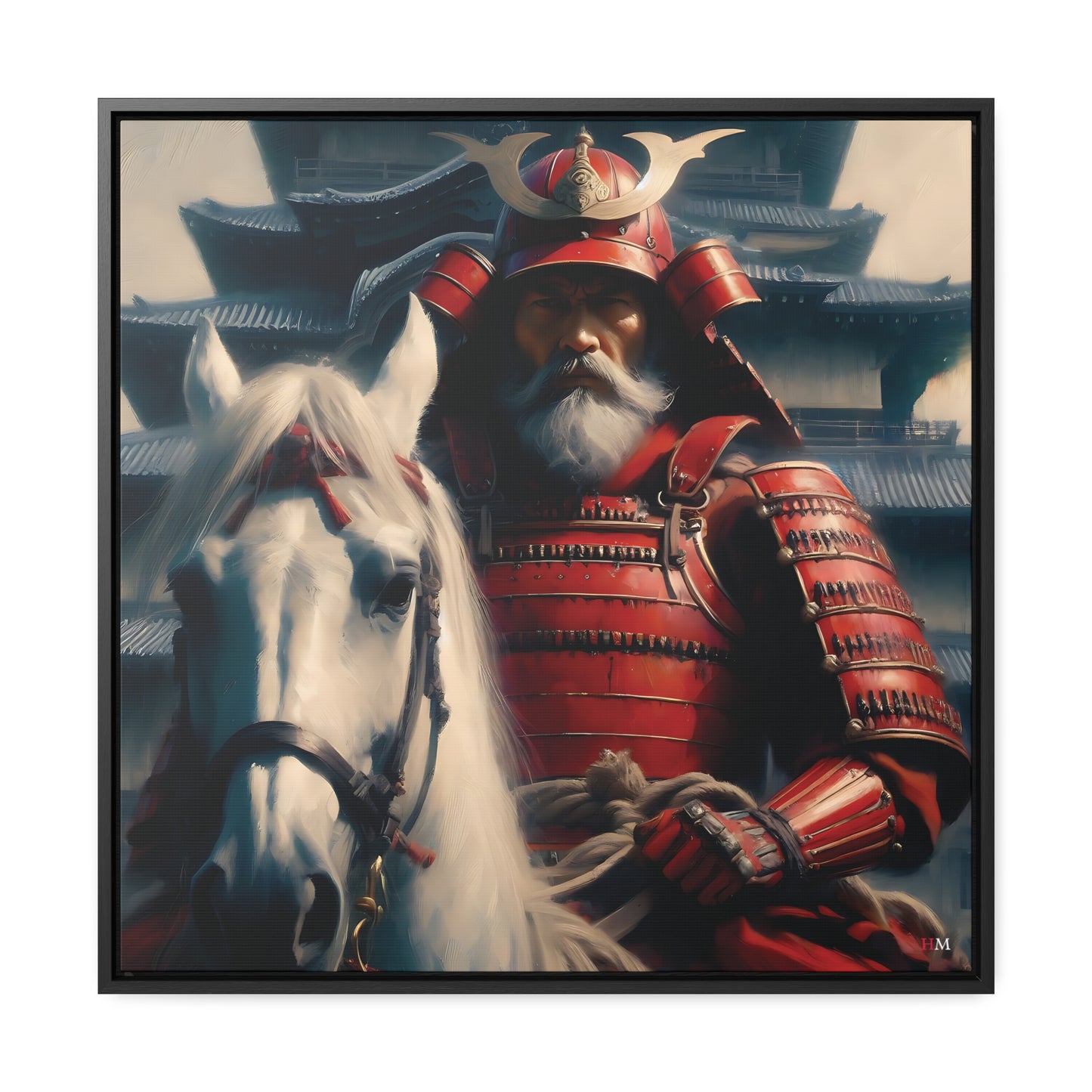 Shogun and Samurai Canvas Wraps, Square Frame 13