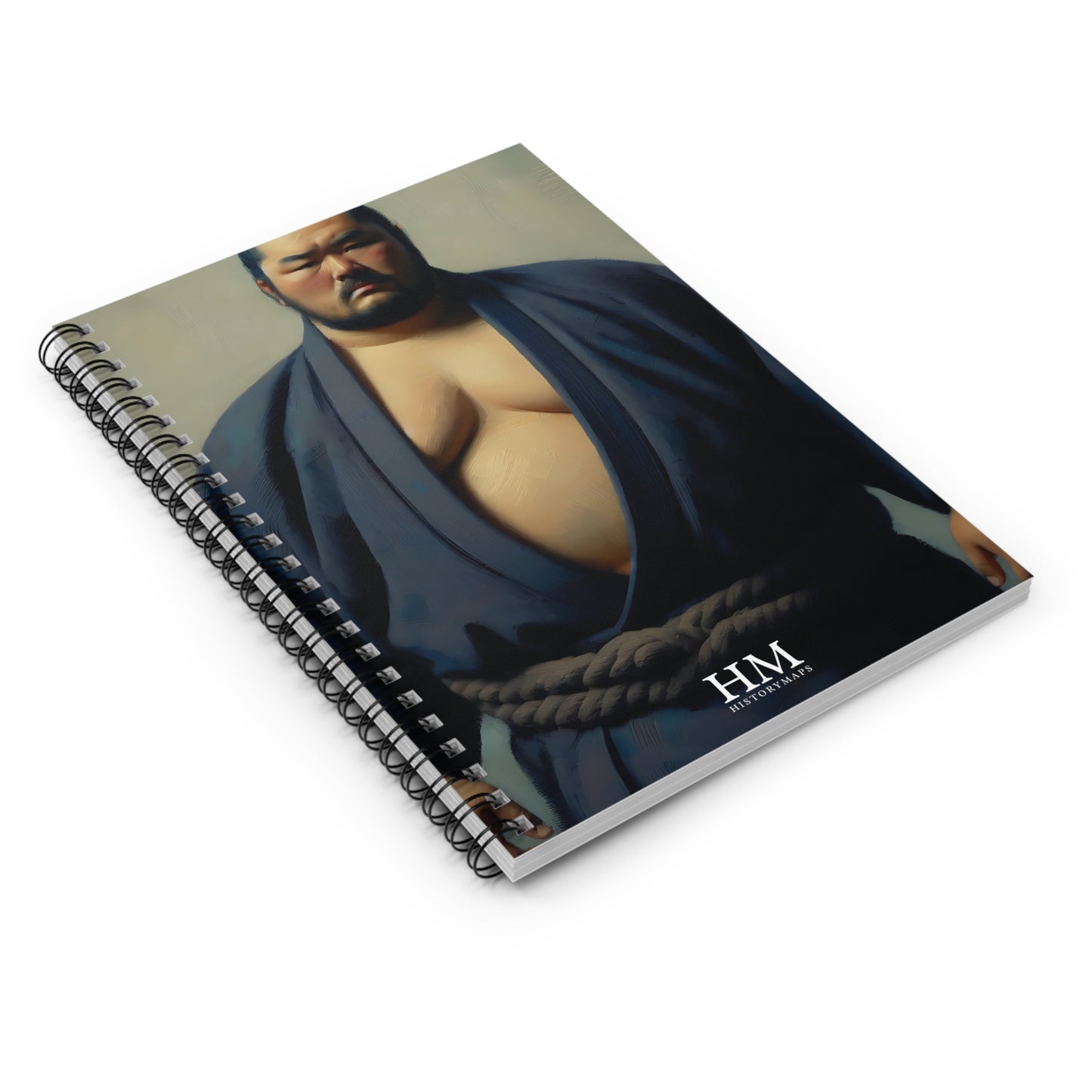 Sumo Wrestler IV Spiral Notebook - Ruled Line