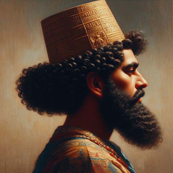 Assyrian Emperor Digital Artwork