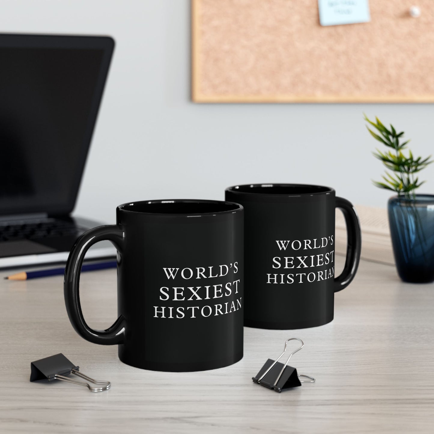 World's Sexiest Historian Black Mug (11oz, 15oz)