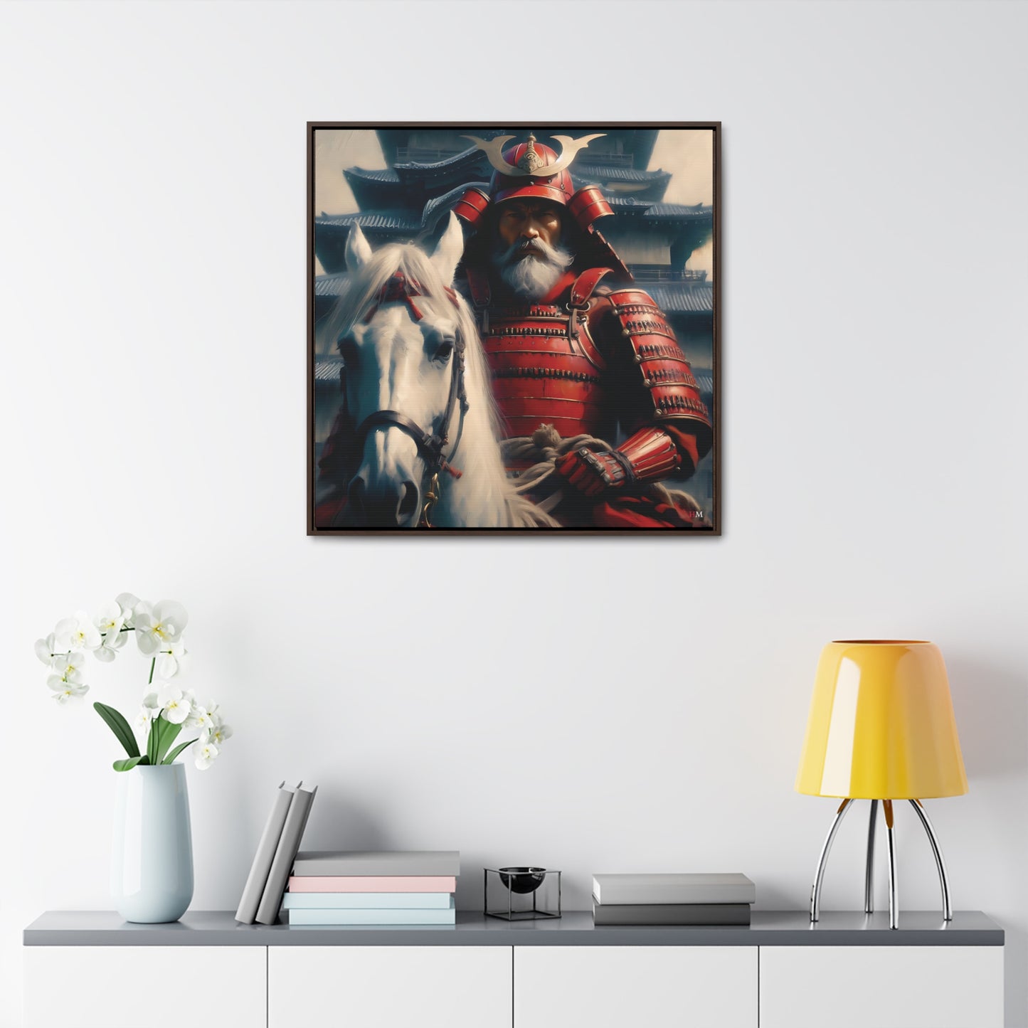 Shogun and Samurai Canvas Wraps, Square Frame 13