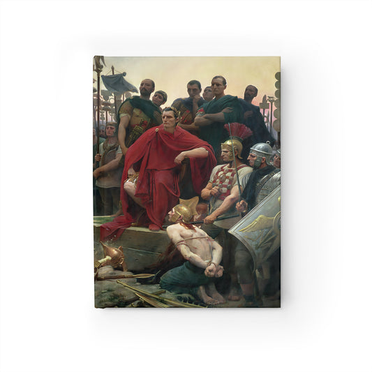 Vercingetorix throws down his arms at the feet of Julius Caesar Journal - Blank