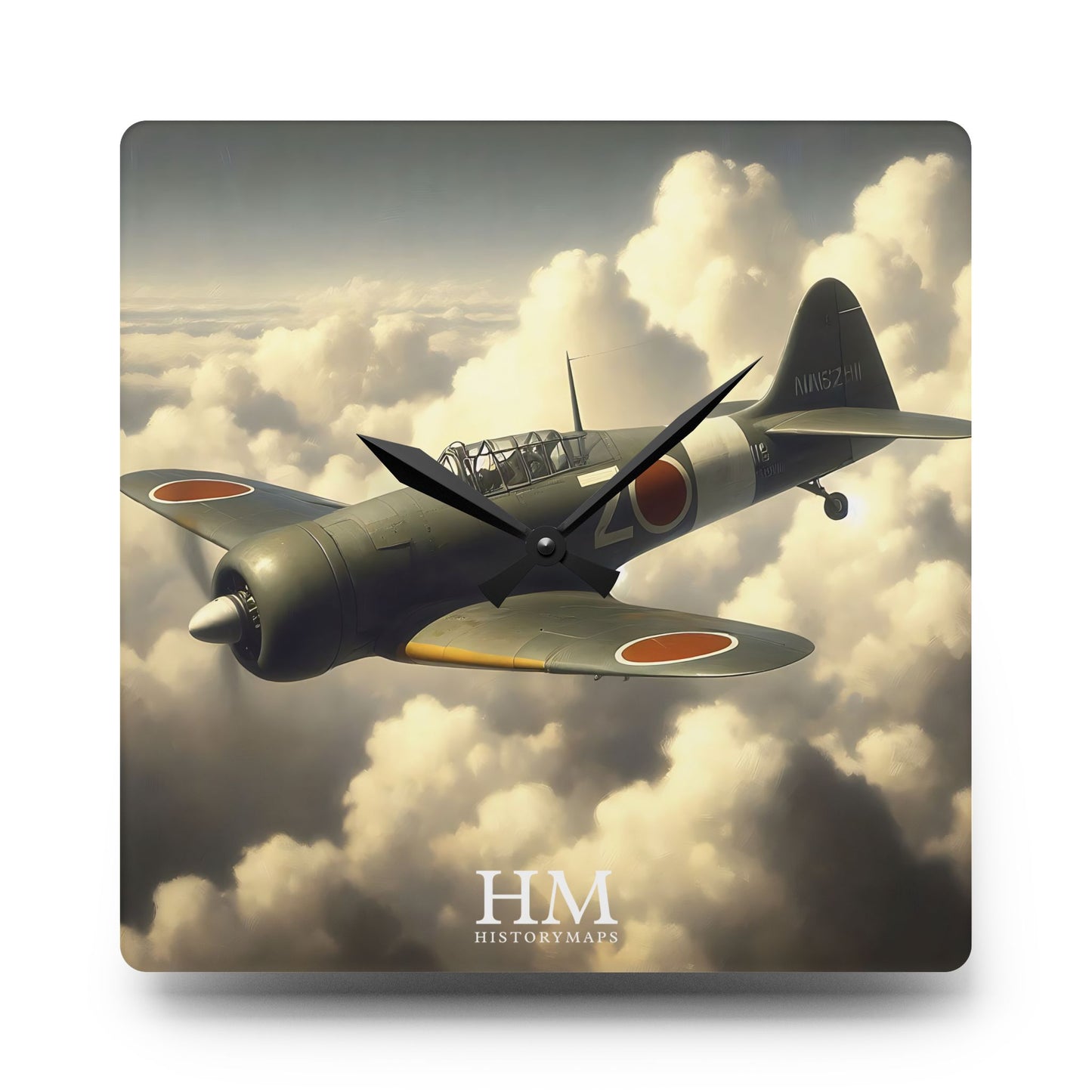 Zero Fighter Wall Clock