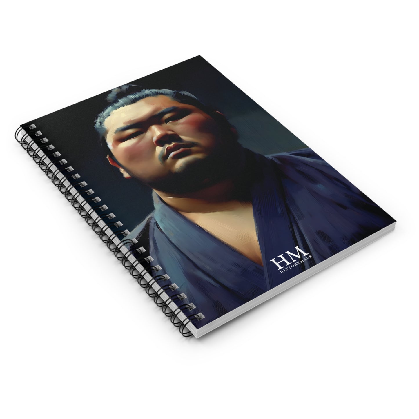 Sumo Wrestler III Spiral Notebook - Ruled Line