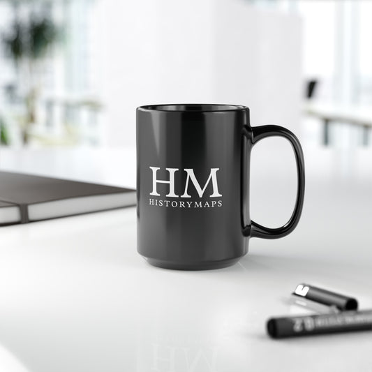 HM HistoryMaps Black Mug (11oz, 15oz)