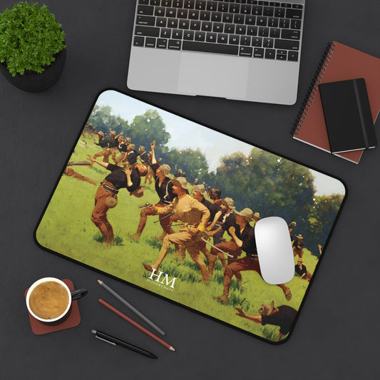 Charge of the Rough Riders at San Juan Hill Desk Mat