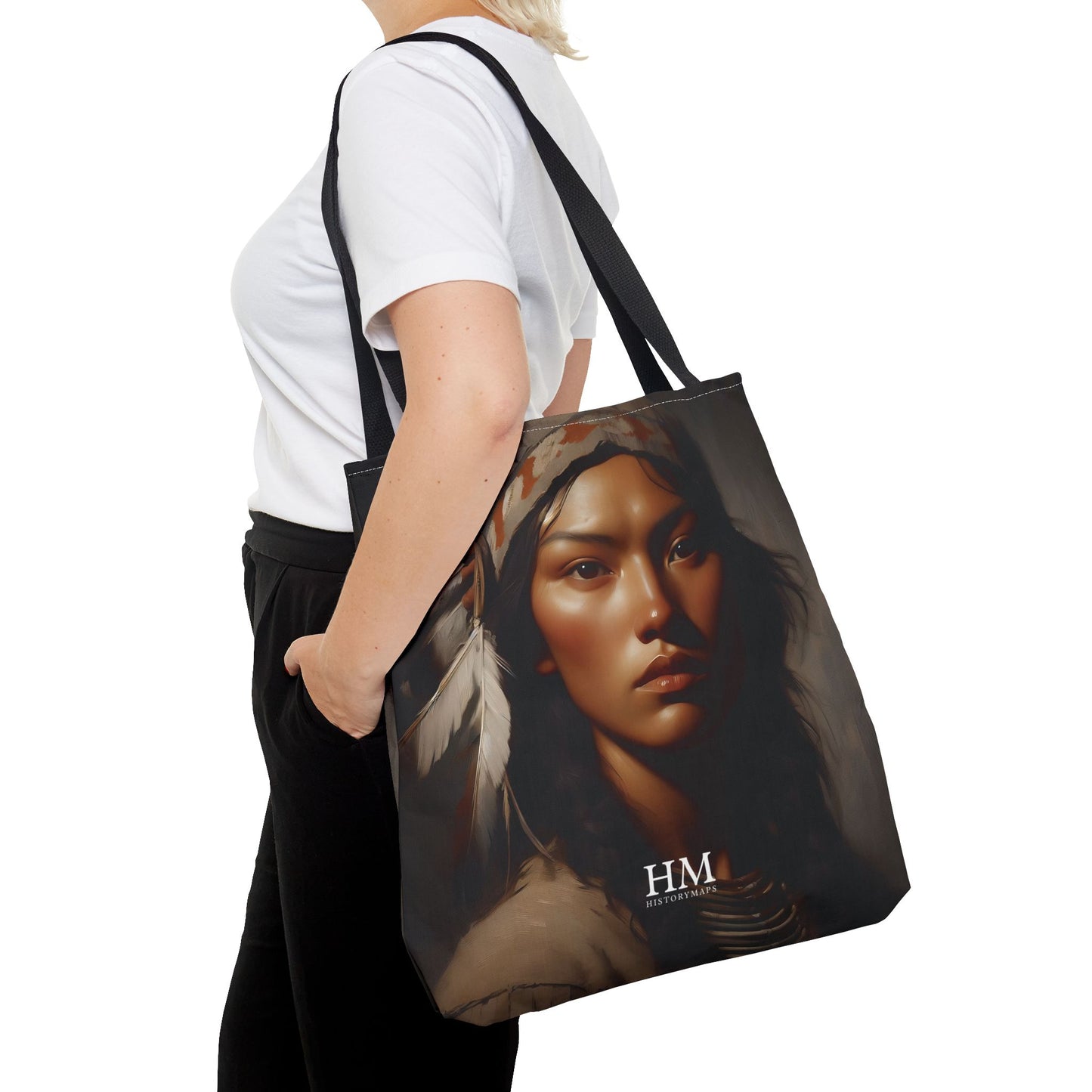 Native American Girl Tote Bag