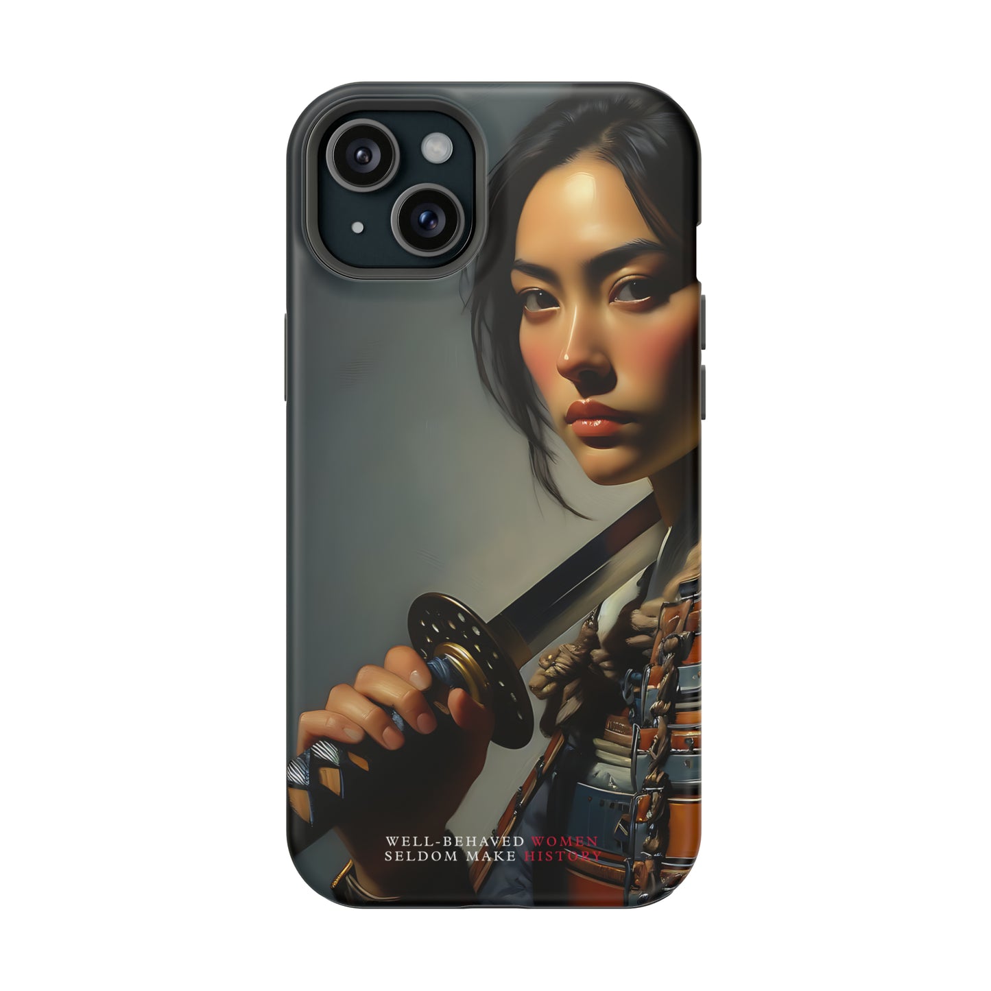 Female Samurai Tomoe Gozen MagSafe Tough Mobile Phone Cases