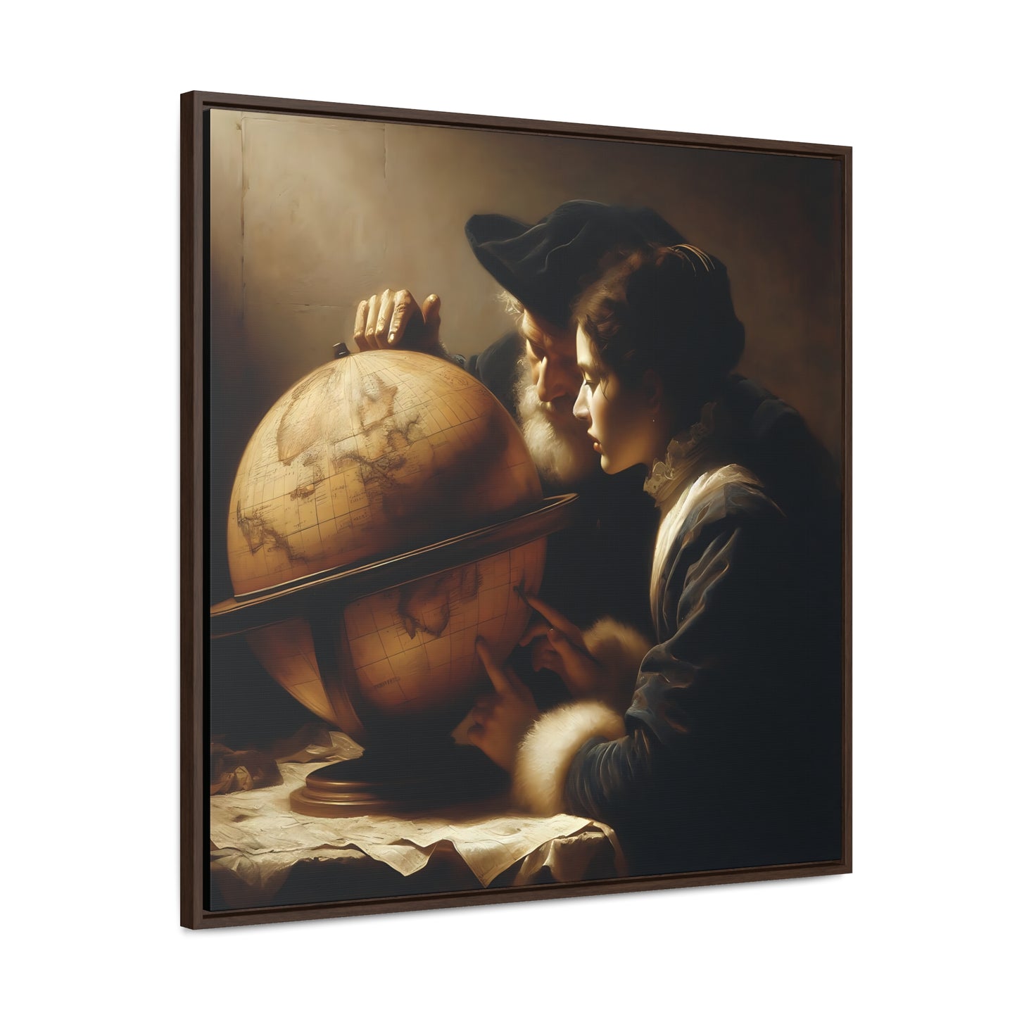 Cartographers Gallery Canvas Wraps, Square Frame