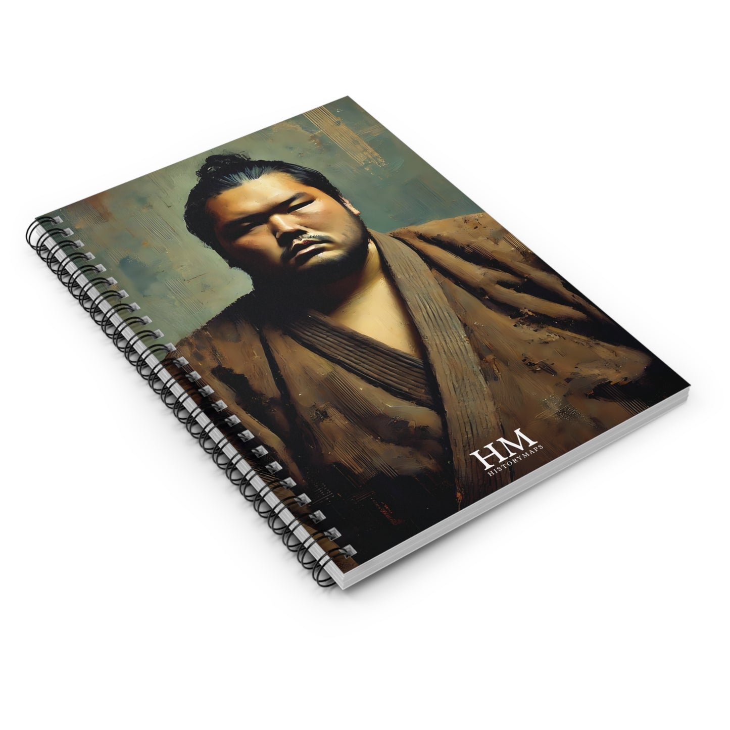 Sumo Wrestler II Spiral Notebook - Ruled Line