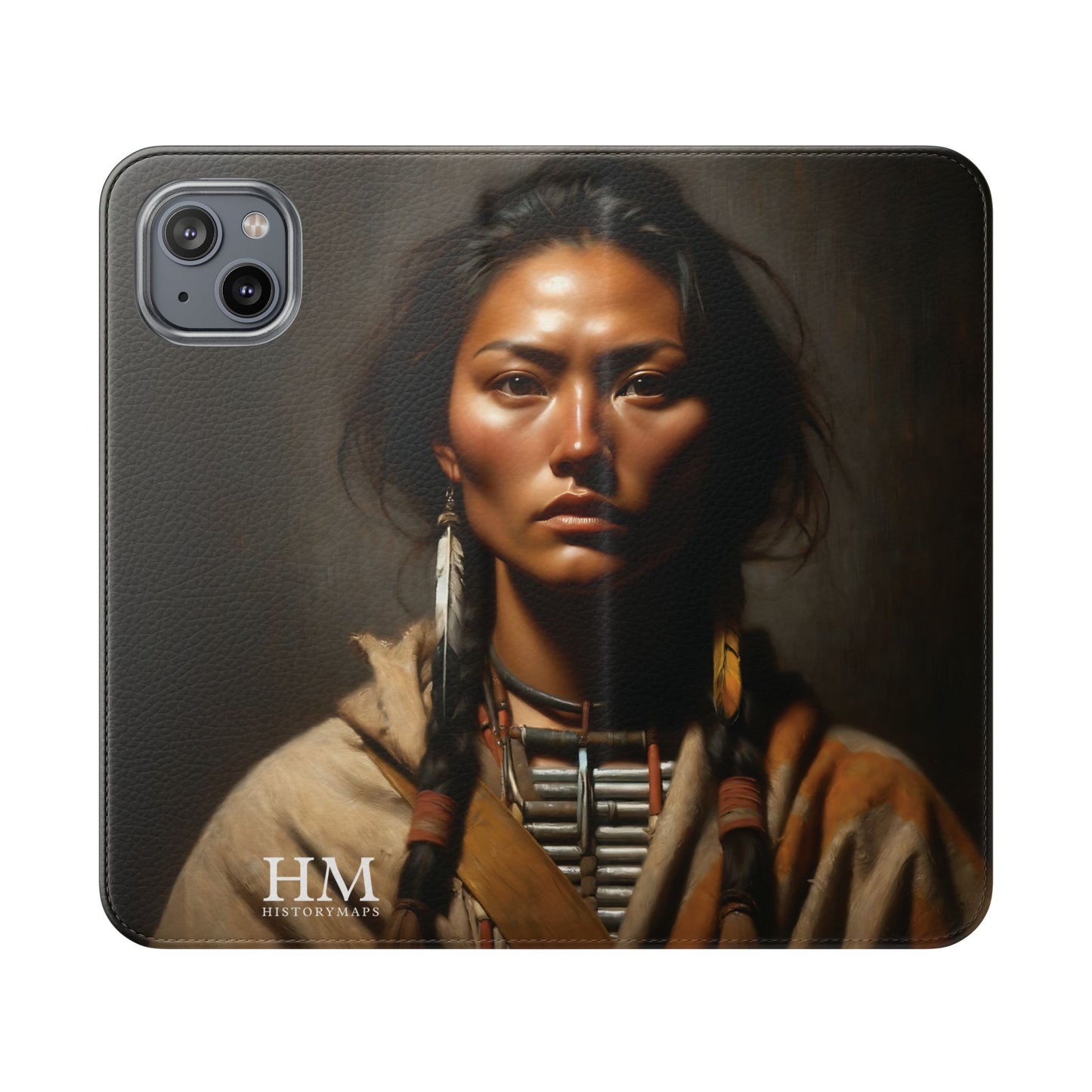 Native American Girl Flip Cases