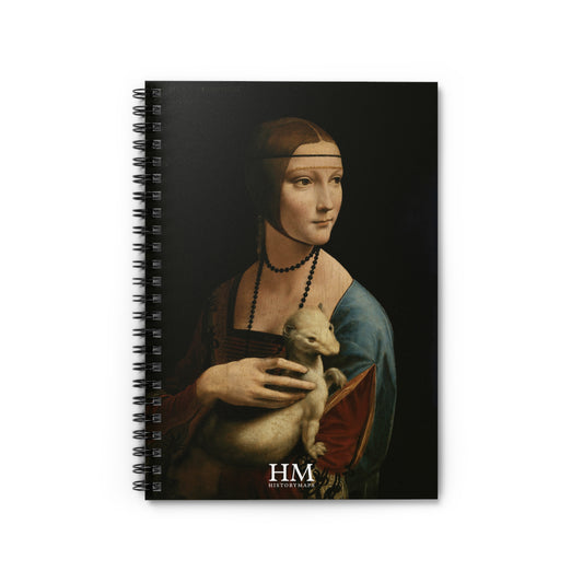 Lady with an Ermine Spiral Notebook - Ruled Line