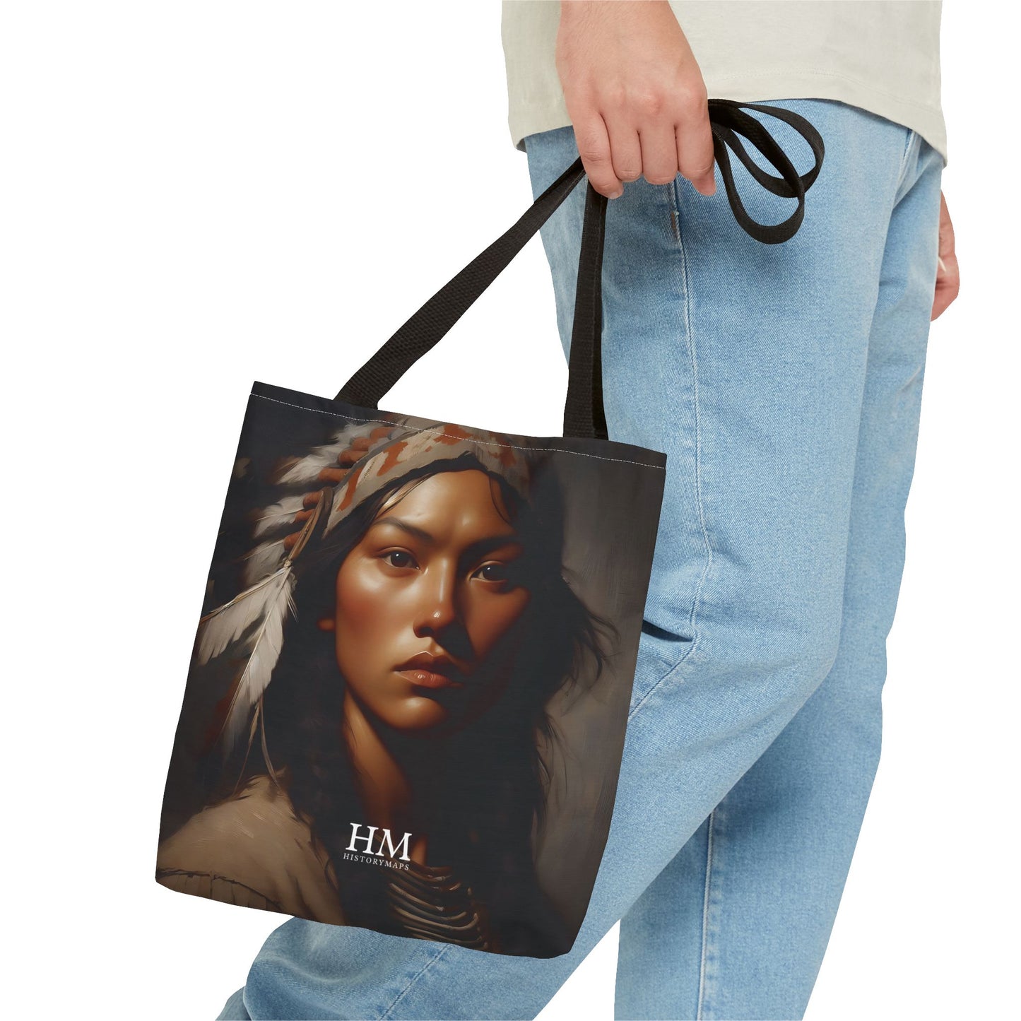 Native American Girl Tote Bag